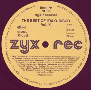 BEST OF ITALO DISCO VOL. 10