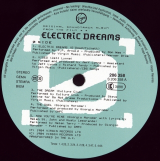 ELECTRIC DREAMS (ORIGINAL SOUNDTRACK FROM THE FILM)