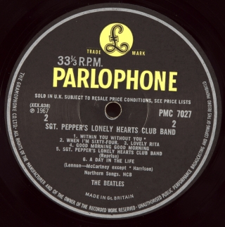 SGT PEPPER'S LONELY HEARTS CLUB BAND
