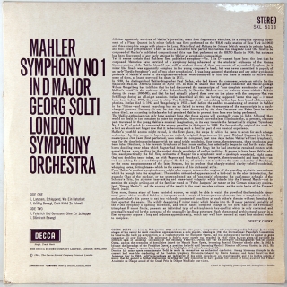 MAHLER - SYMPHONY NO.1