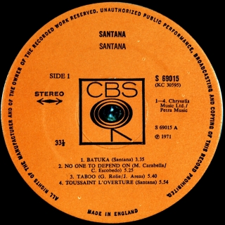 SANTANA (THE THIRD ALBUM)