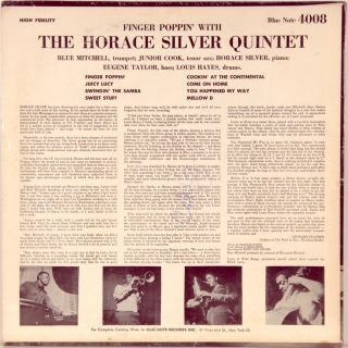 FINGER POPPIN' WITH THE HORACE SILVER QUINTET