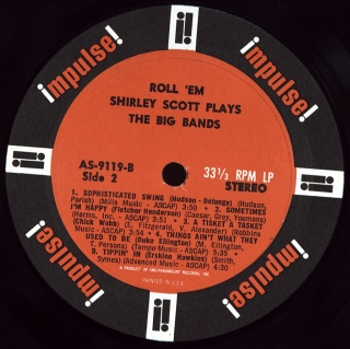 ROLL 'EM: SHIRLEY SCOTT PLAYS THE BIG BANDS