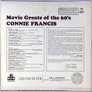 MOVIE GREATS OF THE 60'S