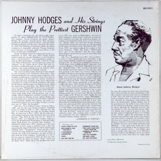 JOHNNY HODGES AND HIS STRINGS PLAY THE PRETTIEST GERSHWIN