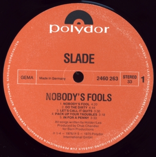 NOBODY'S FOOLS
