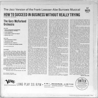 JAZZ VERSION - HOW TO SUCCEED IN BUSINESS WITHOUT REALLY TRYING