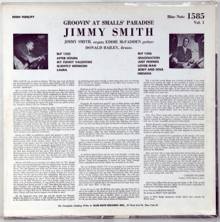 GROOVIN' AT SMALLS' PARADISE (VOLUME 1)