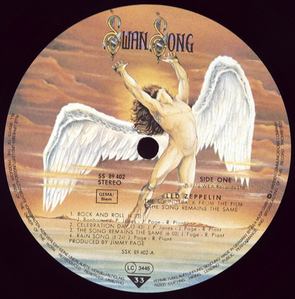 LED ZEPPELIN - SOUNDTRACK FROM THE FILM THE SONG REMAINS THE SAME ...